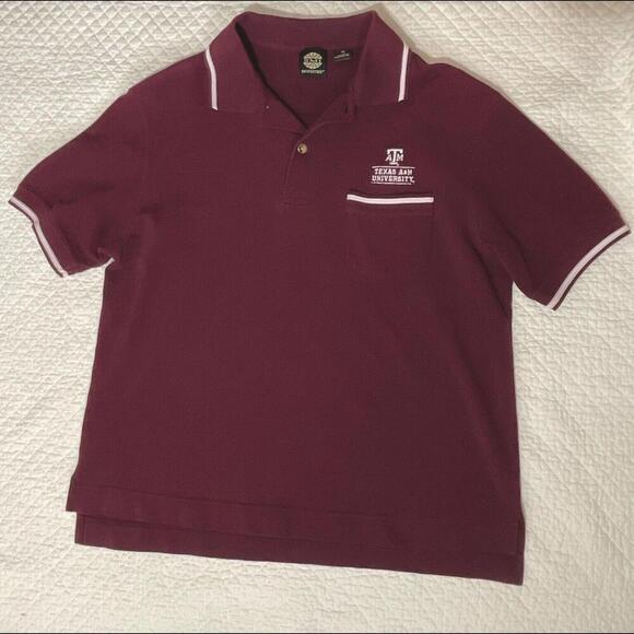 Texas A&M Maroon Polo Shirt Size M - Picture 1 of 1